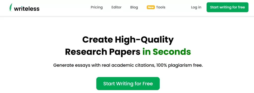 Writeless AI